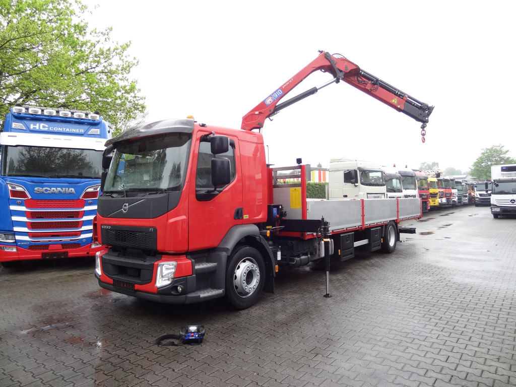Volvo FL 280.18 mit Kran HMF 910 K3 - Camión caja abierta, Camión grúa: foto 1 Volvo FL 280.18 mit Kran HMF 910 K3 - Camión caja abierta, Camión grúa: foto 1
