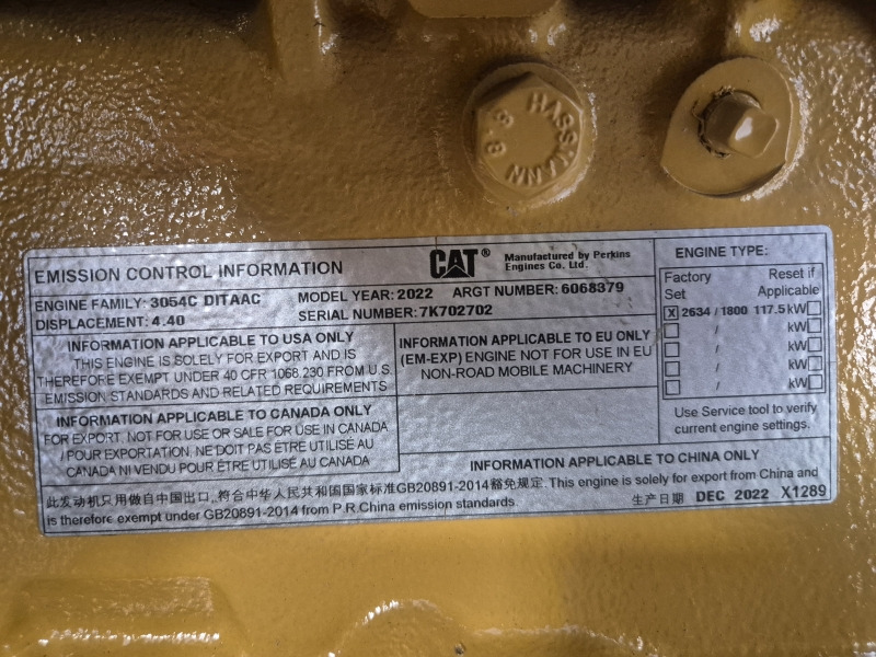 Caterpillar 3054C DITAAC Engine + Radiator - Motor para Maquinaria industrial: foto 2 Caterpillar 3054C DITAAC Engine + Radiator - Motor para Maquinaria industrial: foto 2