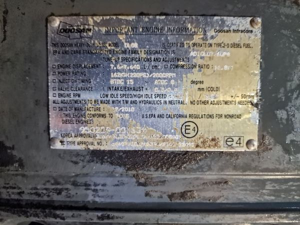 Doosan DL08 Engine (Plant) D300 WHEEL LOADER - Motor para Maquinaria de construcción: foto 2 Doosan DL08 Engine (Plant) D300 WHEEL LOADER - Motor para Maquinaria de construcción: foto 2