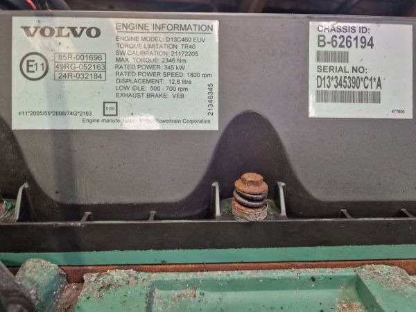 Volvo D13C460 EUV Engine (Truck) - Motor para Camión: foto 2 Volvo D13C460 EUV Engine (Truck) - Motor para Camión: foto 2