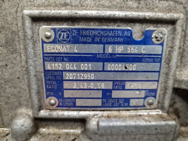 ZF Ecomat 4 6HP554C Gearbox - Caja de cambios: foto 2 ZF Ecomat 4 6HP554C Gearbox - Caja de cambios: foto 2