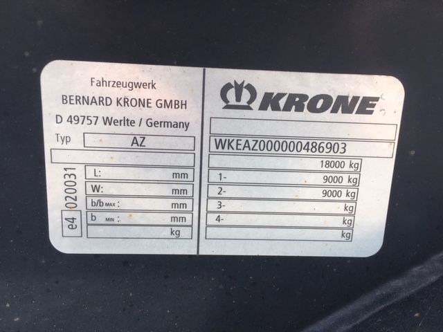 Krone AZ - Remolque portacontenedore/ Intercambiable: foto 2 Krone AZ - Remolque portacontenedore/ Intercambiable: foto 2