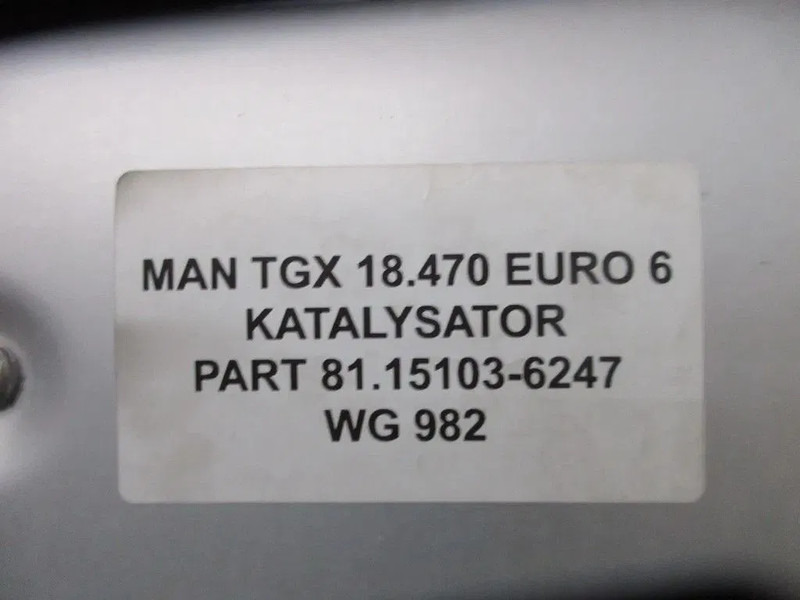 MAN 81.15103-6247 KATALYSATOR MAN TGX 18.510 MODEL 2023 - Convertidor catalítico para Camión: foto 5 MAN 81.15103-6247 KATALYSATOR MAN TGX 18.510 MODEL 2023 - Convertidor catalítico para Camión: foto 5