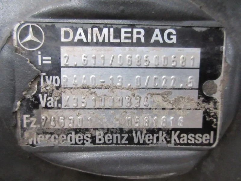 Mercedes-Benz 745.301 / R440-13 0 / C22.5 // 2.611 MERCEDES MP4 EURO 6 DIFFERENTIEEL - Diferencial para Camión: foto 5 Mercedes-Benz 745.301 / R440-13 0 / C22.5 // 2.611 MERCEDES MP4 EURO 6 DIFFERENTIEEL - Diferencial para Camión: foto 5