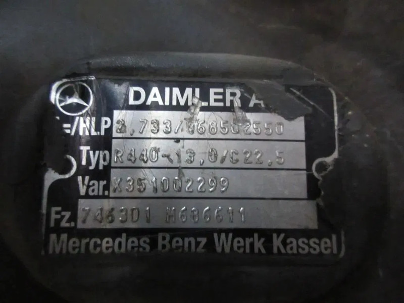 Mercedes-Benz R440-13,0/C22,5 RATIO 2,733 746.301 ACTROS MP 4 1845 EURO 6 - Diferencial para Camión: foto 5 Mercedes-Benz R440-13,0/C22,5 RATIO 2,733 746.301 ACTROS MP 4 1845 EURO 6 - Diferencial para Camión: foto 5