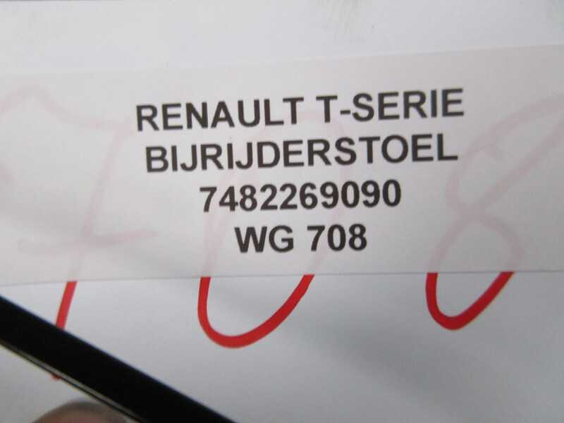 Renault T-SERIE 7482269090 BIJRIJDERSTOEL EURO 6 - Asiento para Camión: foto 5 Renault T-SERIE 7482269090 BIJRIJDERSTOEL EURO 6 - Asiento para Camión: foto 5