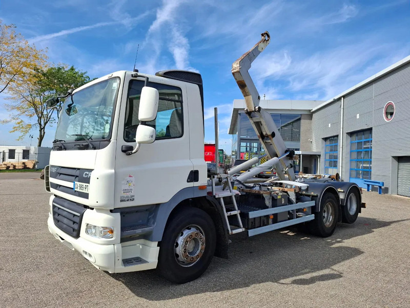 DAF CF85-410 / 6X2 / DEB / DALBY HOOK 15TON / AIRCO / ONLY:744381 KM / MANUAL / EURO-5 / 2012 - Camión multibasculante: foto 1 DAF CF85-410 / 6X2 / DEB / DALBY HOOK 15TON / AIRCO / ONLY:744381 KM / MANUAL / EURO-5 / 2012 - Camión multibasculante: foto 1