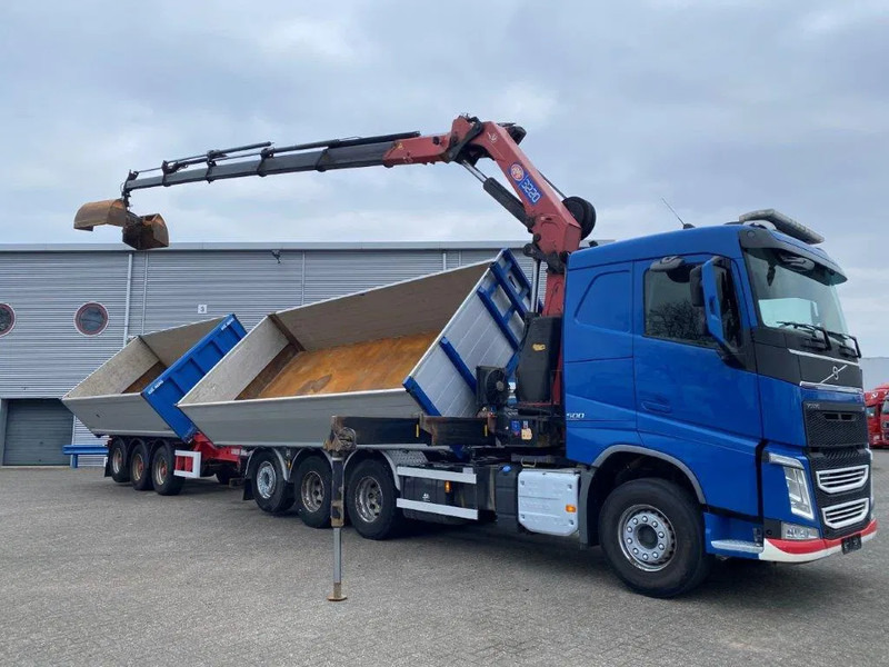 Volvo FH4-500 / HMF 3220K-RC / REMOTE / ROTATOR / 3SIDE TIPPER / DYNAMIC STEERING / ONLY:302623 KM / AUTOMATIC / EURO-6 / 2017 - Camión grúa: foto 4 Volvo FH4-500 / HMF 3220K-RC / REMOTE / ROTATOR / 3SIDE TIPPER / DYNAMIC STEERING / ONLY:302623 KM / AUTOMATIC / EURO-6 / 2017 - Camión grúa: foto 4