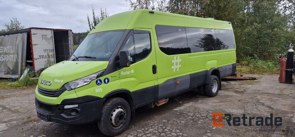 Minibús, Furgoneta de pasajeros 2017 Buss 16 seter IVECO DAILY Bensin + gass EU-Godkjent: foto 1