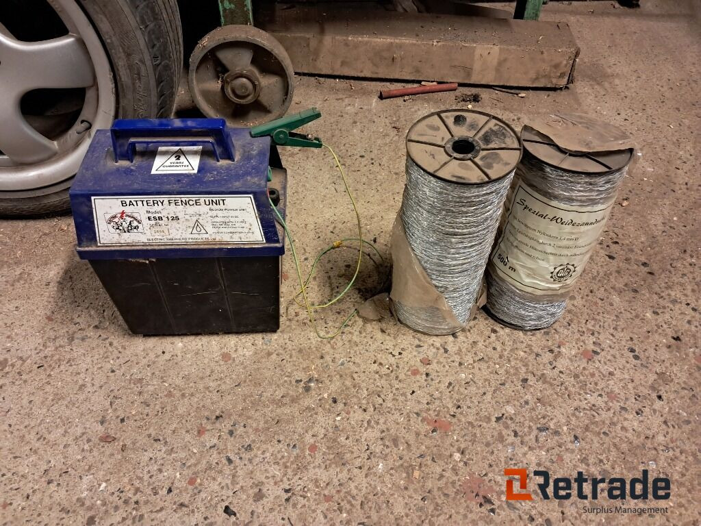 1000 m Elhegn med hegnsapparat fra Electric Shepherd ESB 125 - Maquinaria agrícola: foto 1 1000 m Elhegn med hegnsapparat fra Electric Shepherd ESB 125 - Maquinaria agrícola: foto 1