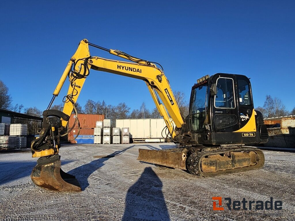 Grävmaskin Hyundai R55-7A Engcon tiltrotator - Maquinaria de construcción: foto 1 Grävmaskin Hyundai R55-7A Engcon tiltrotator - Maquinaria de construcción: foto 1