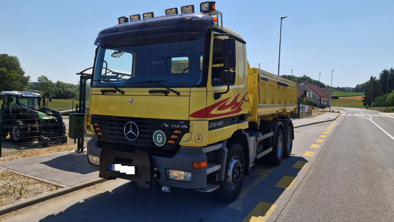 Mercedes-Benz Actros 2648 K 6X4 meiller bordmatic - air condition - Camión volquete: foto 1 Mercedes-Benz Actros 2648 K 6X4 meiller bordmatic - air condition - Camión volquete: foto 1