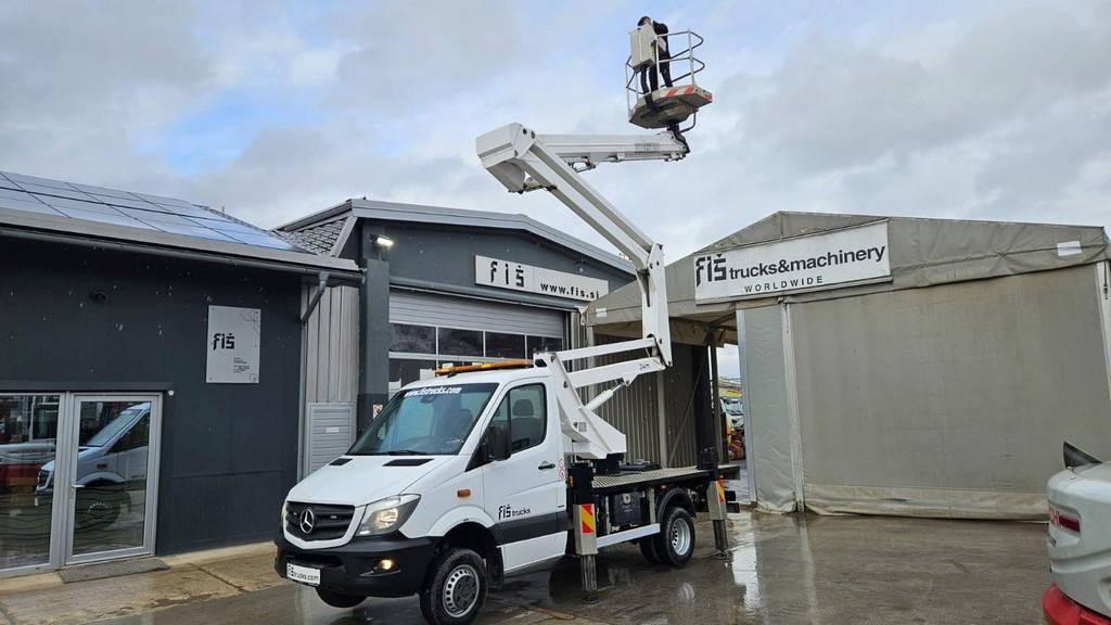 Camión con plataforma elevadora Mercedes-Benz Sprinter S 516 CDI - paflinger platform 24m - AC: foto 9