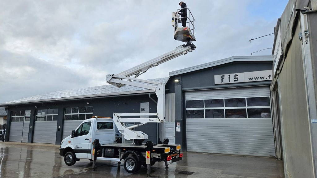 Camión con plataforma elevadora Mercedes-Benz Sprinter S 516 CDI - paflinger platform 24m - AC: foto 11