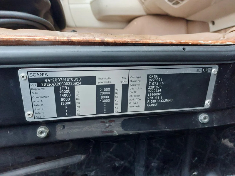 Cabeza tractora Scania R580 V8 R580 V8: foto 17 Cabeza tractora Scania R580 V8 R580 V8: foto 17