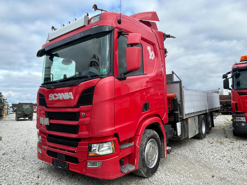 Scania R 450 | Palfinger PK 26002 | TULOSSA - Camión caja abierta, Camión grúa: foto 1 Scania R 450 | Palfinger PK 26002 | TULOSSA - Camión caja abierta, Camión grúa: foto 1