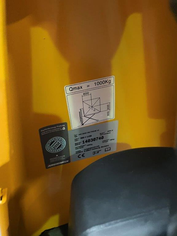 Transpaleta 5 (five) scissor pallet truck with electric drive and quick lift pump Jungheinrich model TMX-E 10: foto 8