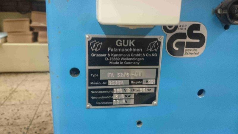 GUK FA 52-6-4-K-FL combination folding machine - Plegadora de papel: foto 2 GUK FA 52-6-4-K-FL combination folding machine - Plegadora de papel: foto 2