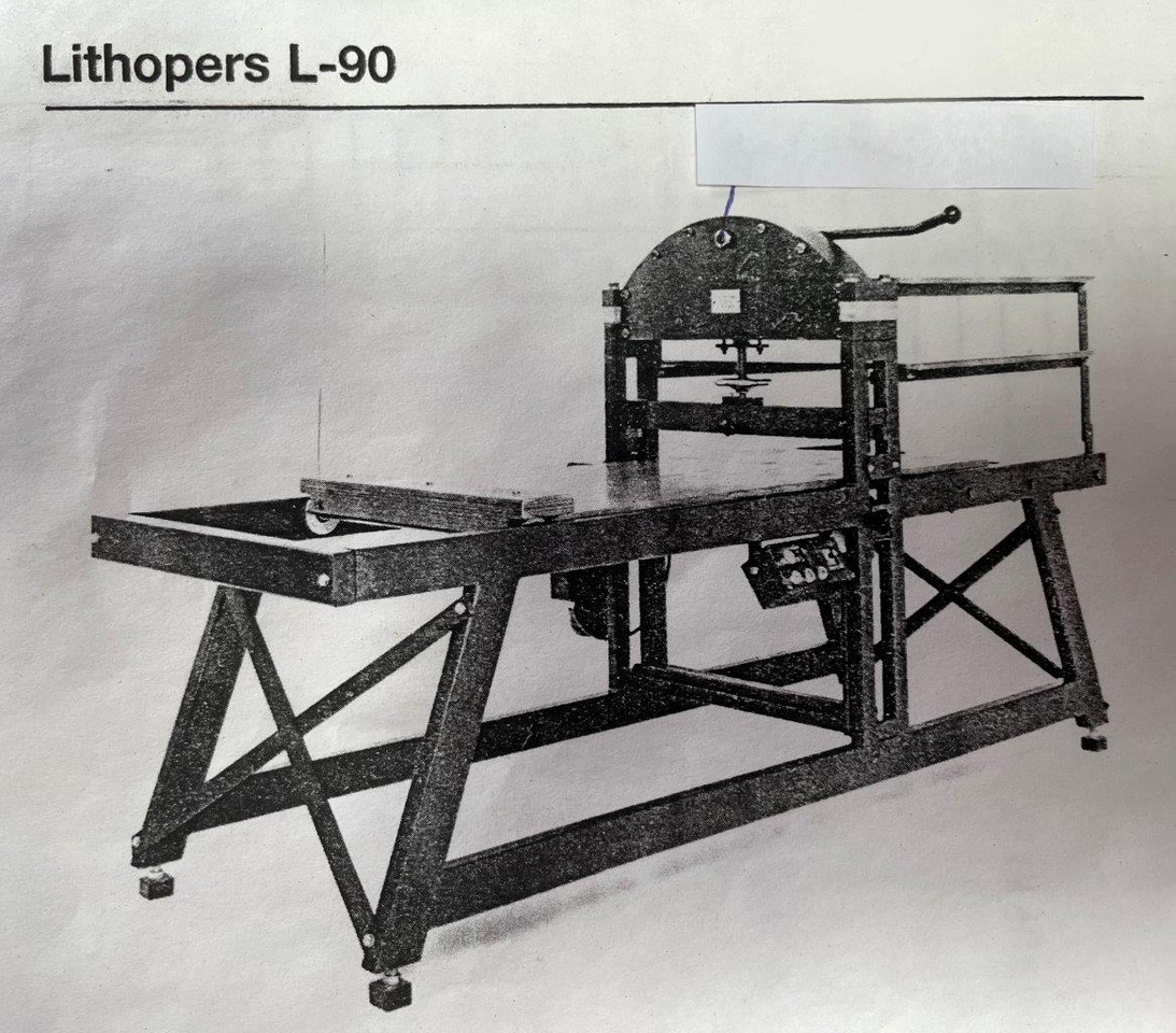 Rarity motor driven lithography press Peter van Ginkel model L-90 motor - Máquina de impresión: foto 1 Rarity motor driven lithography press Peter van Ginkel model L-90 motor - Máquina de impresión: foto 1