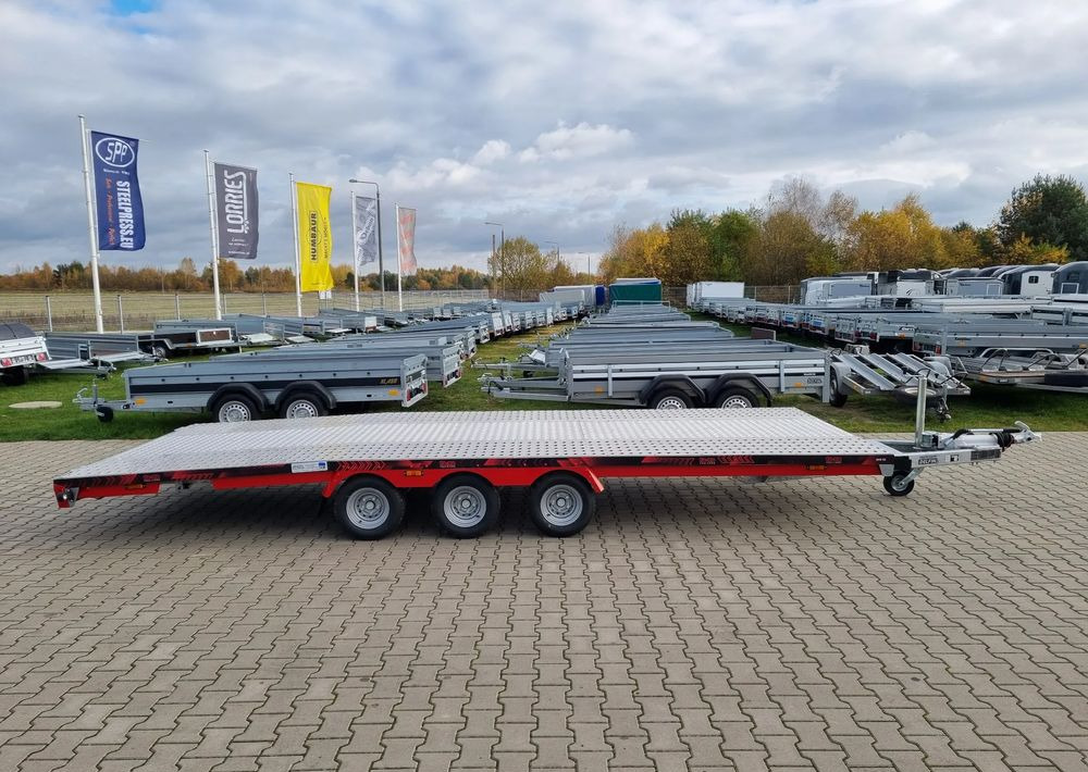 TA-NO Scorpio 55 PREMIUM laweta 3 osiowa 5.5m 3500kg DMC najazdy niski załadunek - Remolque portavehículos: foto 2 TA-NO Scorpio 55 PREMIUM laweta 3 osiowa 5.5m 3500kg DMC najazdy niski załadunek - Remolque portavehículos: foto 2