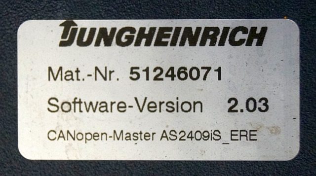 Jungheinrich 51206665 | Rij/hef regeling Drive/lift controller AS2409 i S Index - Unidad de control para Equipo de manutención: foto 3 Jungheinrich 51206665 | Rij/hef regeling Drive/lift controller AS2409 i S Index - Unidad de control para Equipo de manutención: foto 3