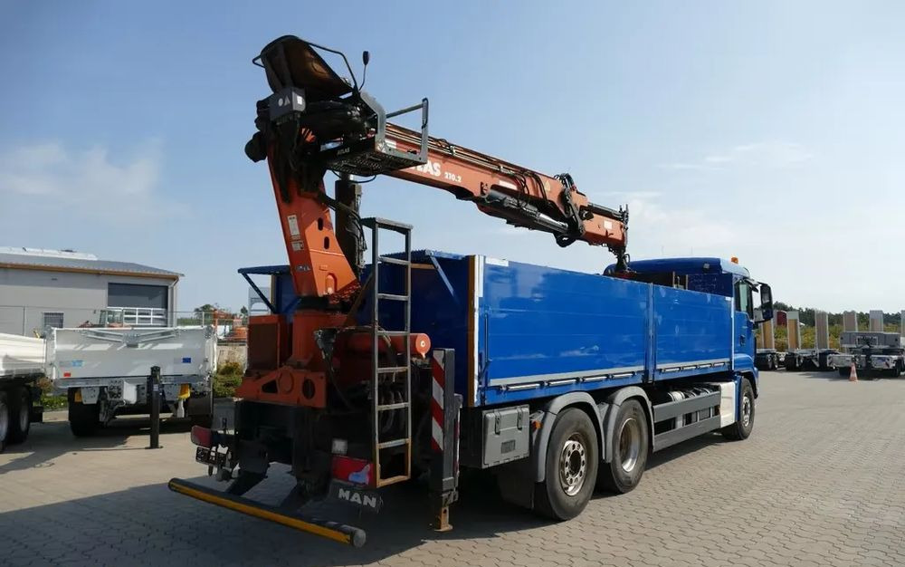 MAN TGS 26.460 – Platforma z żurawiem HDS tylnym do materiałów budowlanych / Retarder / 6x2 / Klima / Euro 6 - Camión grúa, Camión caja abierta: foto 4 MAN TGS 26.460 – Platforma z żurawiem HDS tylnym do materiałów budowlanych / Retarder / 6x2 / Klima / Euro 6 - Camión grúa, Camión caja abierta: foto 4
