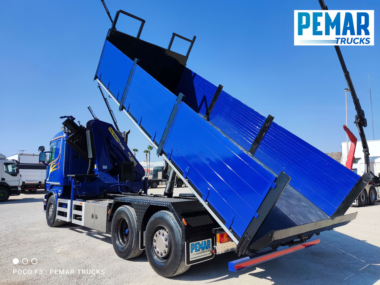 Camión volquete, Camión grúa SCANIA R 420 6X2 GRUA PALFINGER PK 23002 BASCULANTE: foto 16