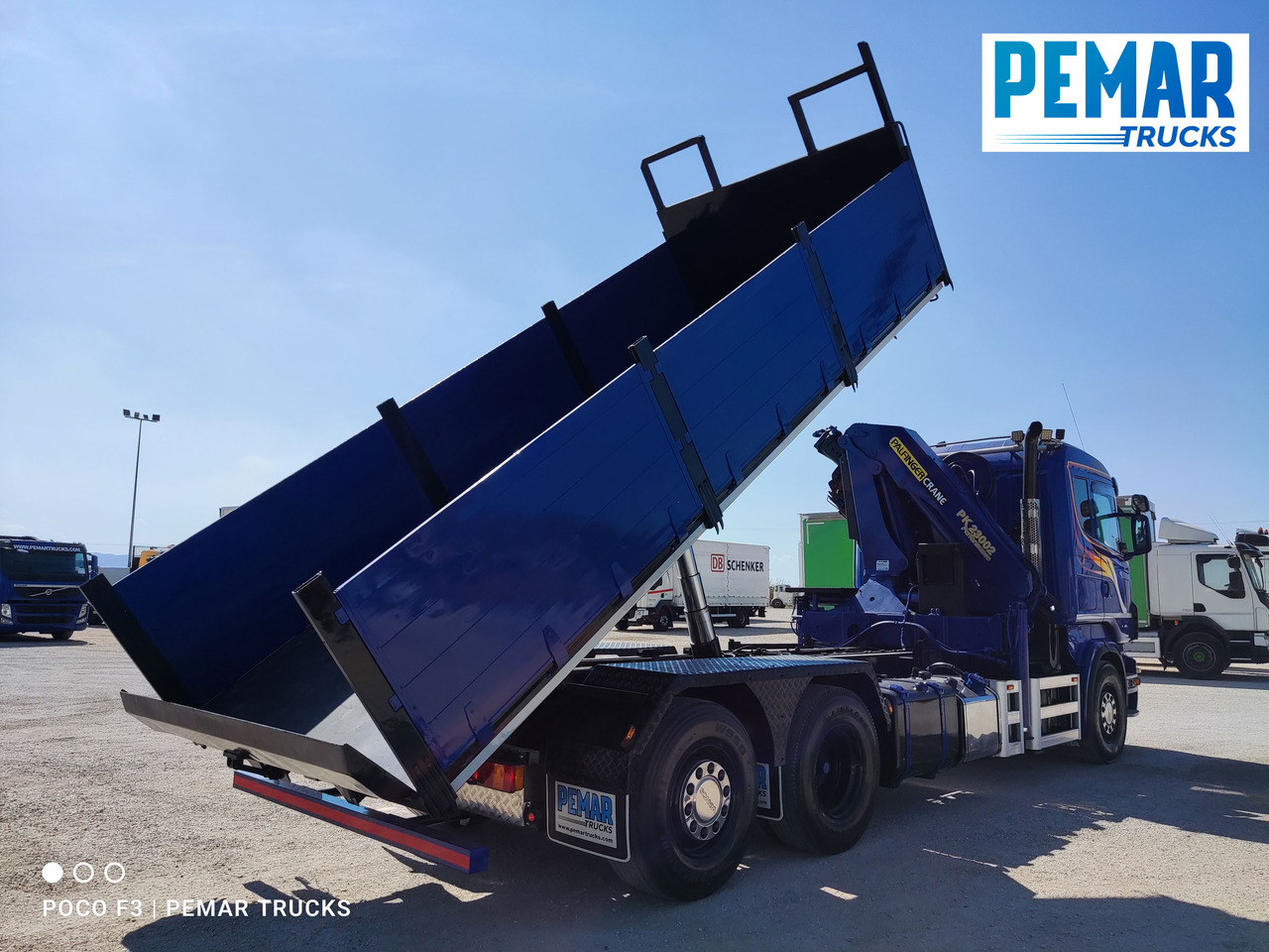 Camión volquete, Camión grúa SCANIA R 420 6X2 GRUA PALFINGER PK 23002 BASCULANTE: foto 14
