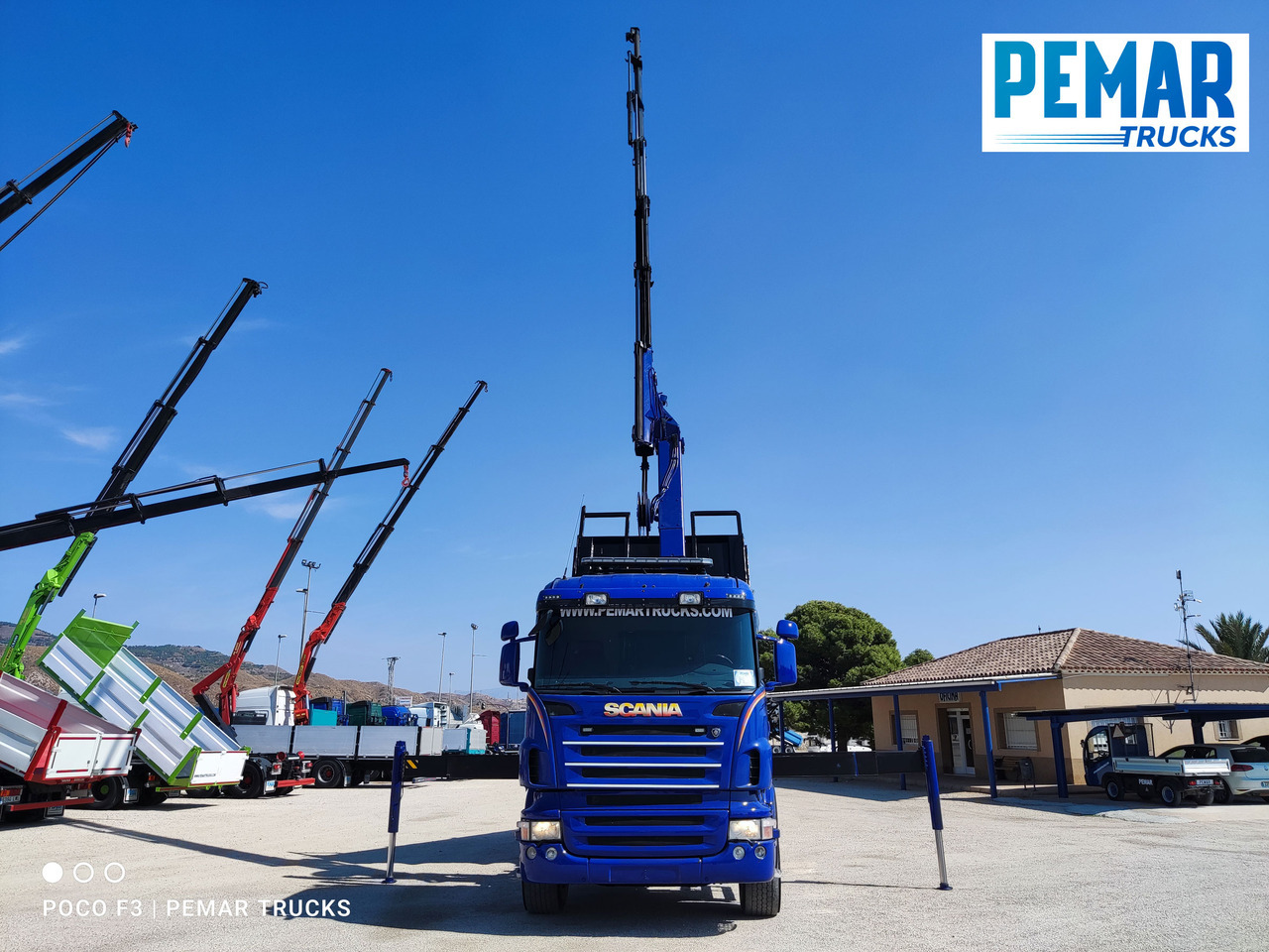 Camión volquete, Camión grúa SCANIA R 420 6X2 GRUA PALFINGER PK 23002 BASCULANTE: foto 31