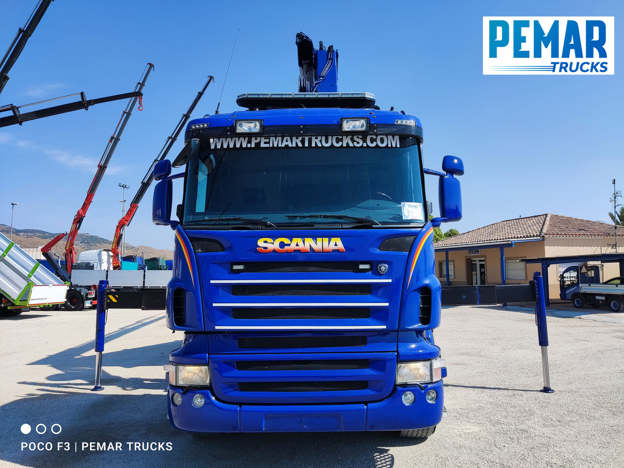 Camión volquete, Camión grúa SCANIA R 420 6X2 GRUA PALFINGER PK 23002 BASCULANTE: foto 23