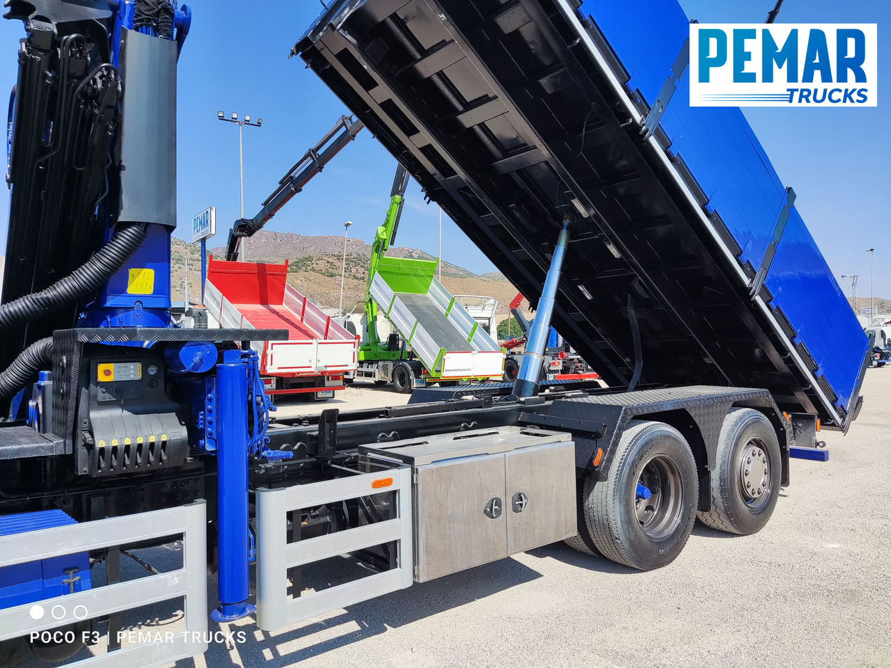 Camión volquete, Camión grúa SCANIA R 420 6X2 GRUA PALFINGER PK 23002 BASCULANTE: foto 18
