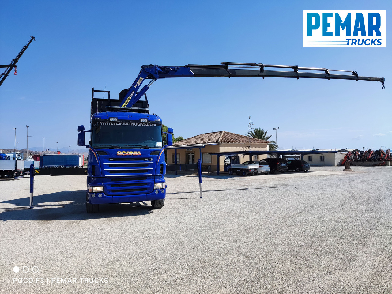 Camión volquete, Camión grúa SCANIA R 420 6X2 GRUA PALFINGER PK 23002 BASCULANTE: foto 33