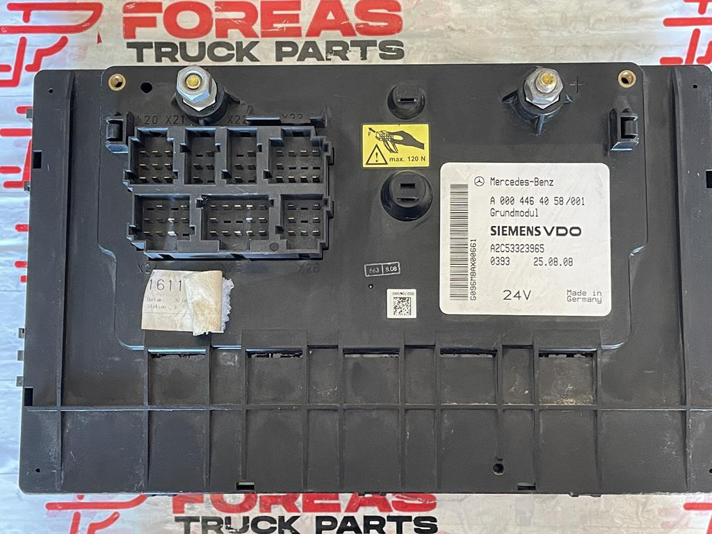 MERCEDES-BENZ ACTROS GRUNDMODUL - A 000 446 40 58 - Fusible para Camión: foto 2 MERCEDES-BENZ ACTROS GRUNDMODUL - A 000 446 40 58 - Fusible para Camión: foto 2