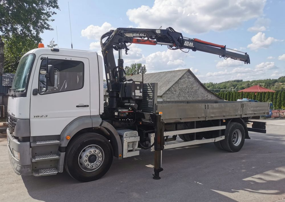 Camión caja abierta, Camión grúa Mercedes-Benz Atego 1823 żuraw HDS Atlas 105.2 koła 315/80R22,5: foto 6