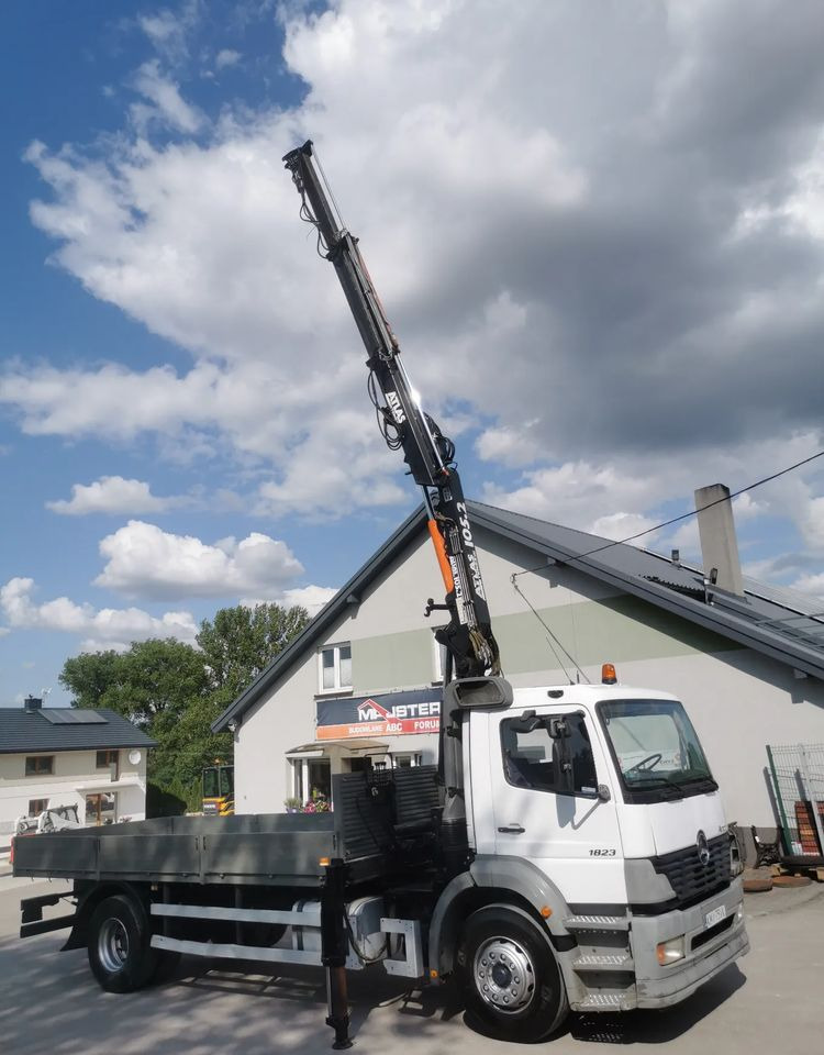 Camión caja abierta, Camión grúa Mercedes-Benz Atego 1823 żuraw HDS Atlas 105.2 koła 315/80R22,5: foto 7