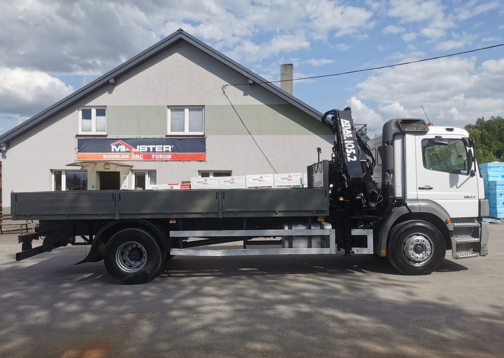 Camión caja abierta, Camión grúa Mercedes-Benz Atego 1823 żuraw HDS Atlas 105.2 koła 315/80R22,5: foto 19