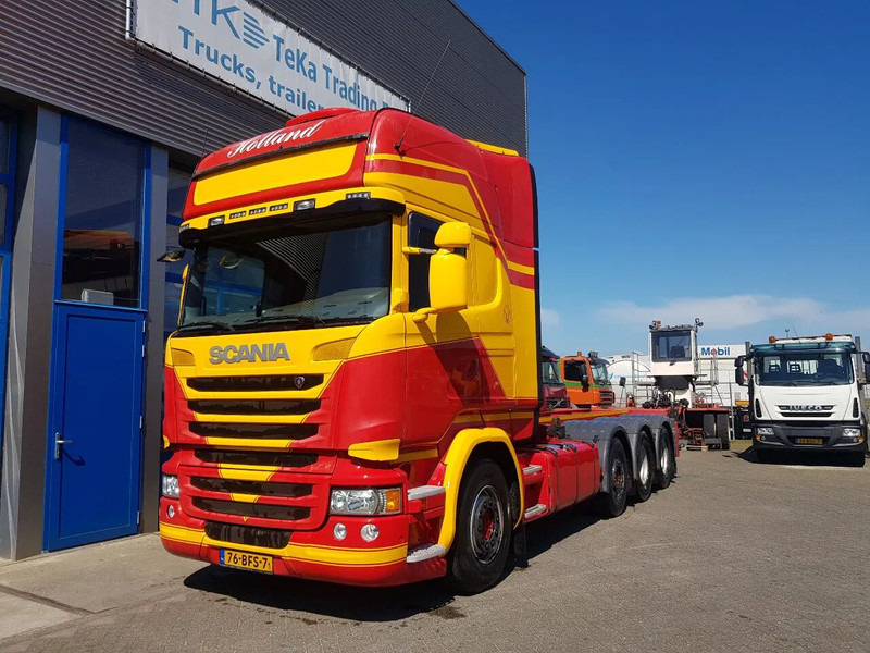 Scania R450 8x2 Topline ADR EX/II, EX/III, FL en AT SCR only - Camión portacontenedore/ Intercambiable: foto 1 Scania R450 8x2 Topline ADR EX/II, EX/III, FL en AT SCR only - Camión portacontenedore/ Intercambiable: foto 1