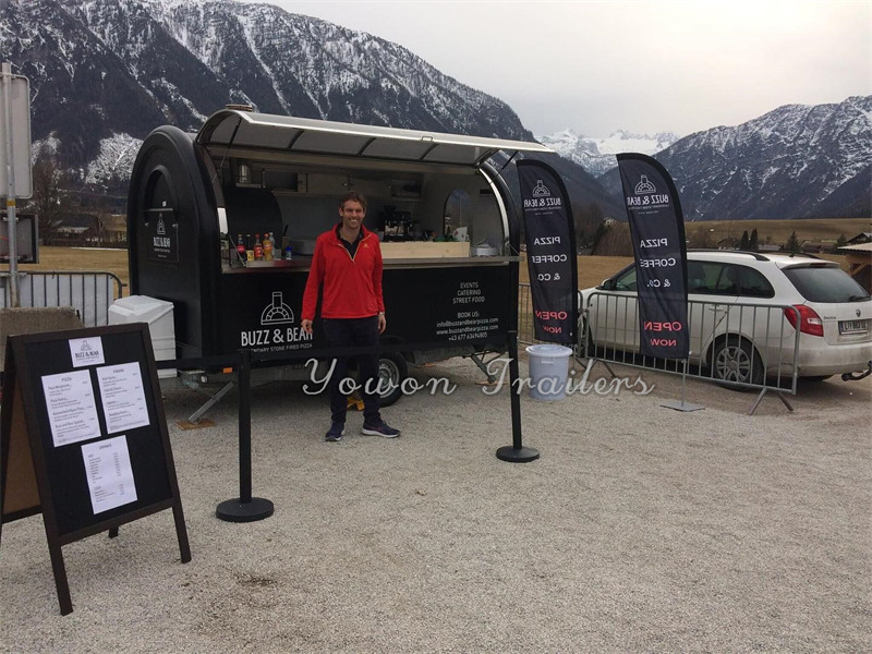 YOWON small fiberglass food vending trailer hot dog cart for Europe - Remolque venta ambulante: foto 2 YOWON small fiberglass food vending trailer hot dog cart for Europe - Remolque venta ambulante: foto 2