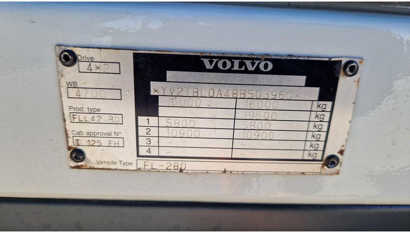 Leasing de Volvo FL280 4X2 HMF 1560 Volvo FL280 4X2 HMF 1560: foto 15