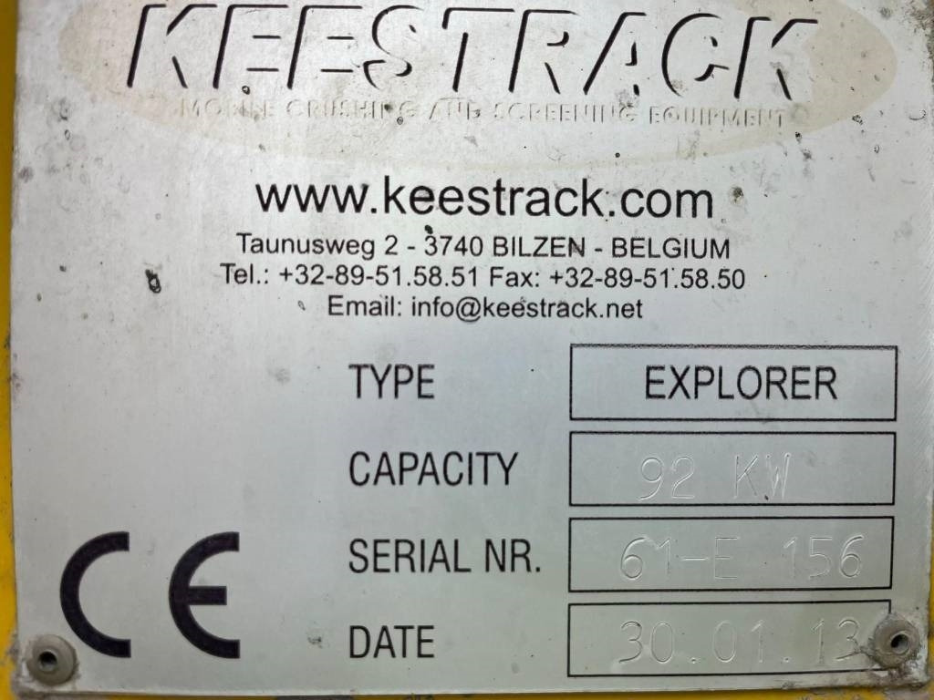 Keestrack Explorer 1800 - Cribadora: foto 2 Keestrack Explorer 1800 - Cribadora: foto 2