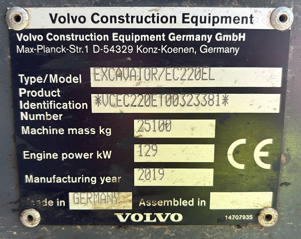 Volvo EC 220 EL (new undercarriage/comes with bucket) - Excavadora de cadenas: foto 2 Volvo EC 220 EL (new undercarriage/comes with bucket) - Excavadora de cadenas: foto 2