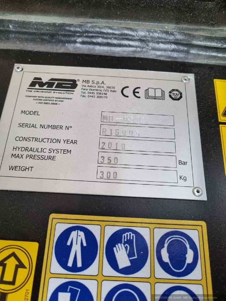 MB Crusher R500 Fräse für Bagger - Neugerät - Implemento: foto 5 MB Crusher R500 Fräse für Bagger - Neugerät - Implemento: foto 5