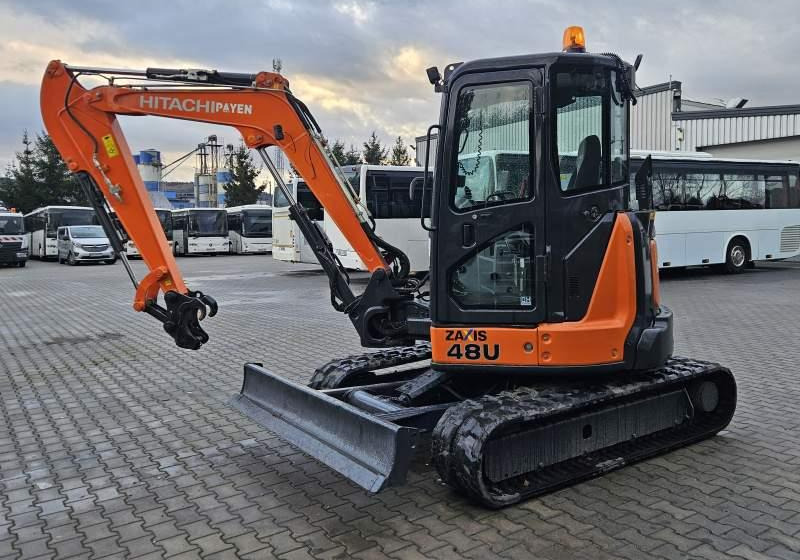 Excavadora de cadenas Hitachi ZX48U-5A CLR / 3 ŁYŻKI / SPROWADZONA / 2 300 MTH: foto 1