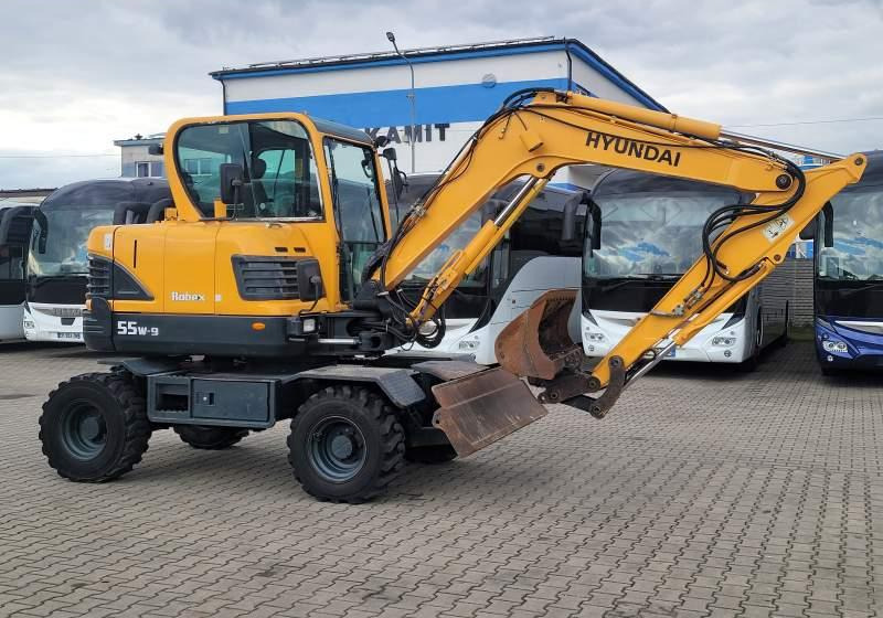 Excavadora de ruedas Hyundai ROBEX 55W-9 EXCAVATOR / SPROWADZONY Z FRANCJI: foto 17