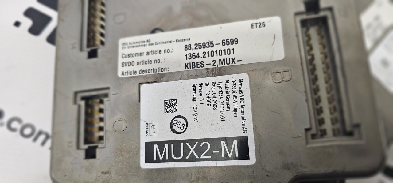 SCANIA SCANIA T, P, G, R, L, S, MUX2-M control unit, MUX2 - M, Ecu Scania F K N-Series Coach Trucks, SOLARIS, NOS Continental Automotive Multiplex Node MUX2-B D-78052, Multiplex MUX2-M VDO Siemens Truck Coac - Unidad de control para Camión: foto 4 SCANIA SCANIA T, P, G, R, L, S, MUX2-M control unit, MUX2 - M, Ecu Scania F K N-Series Coach Trucks, SOLARIS, NOS Continental Automotive Multiplex Node MUX2-B D-78052, Multiplex MUX2-M VDO Siemens Truck Coac - Unidad de control para Camión: foto 4