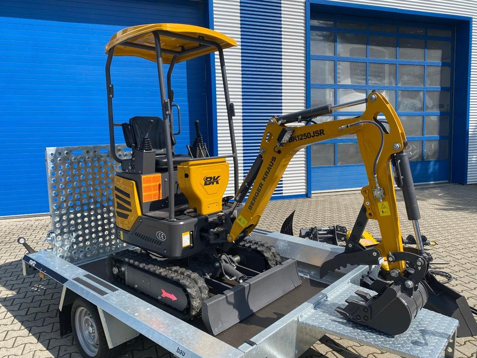 Miniexcavadora Minibagger BK1250JSR + Tieflader + Zubehör *INKL.19% MWST*BERGER KRAUS*VERSTELLFAHRWERK* KUBOTA*SOFORT!*: foto 7