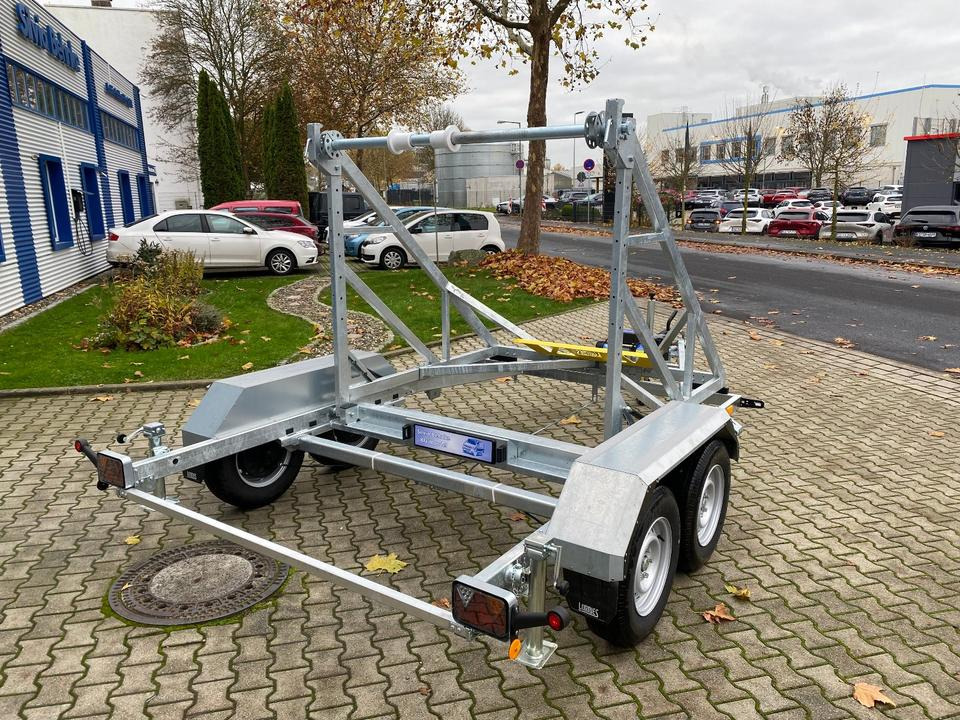 Remolque portabobinas Vermietung / Kabelanhänger 3500KG E-Winde / Nutzlast 2825KG / Kabeltrommel-Anhänger / Glasfaser/ 1 Woche: foto 6