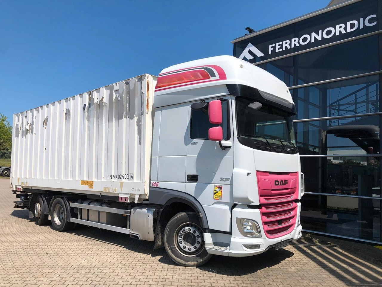 DAF XF450 SSC Lenk/Lift*LBW*AHK*Standklima - Camión portacontenedore/ Intercambiable: foto 1 DAF XF450 SSC Lenk/Lift*LBW*AHK*Standklima - Camión portacontenedore/ Intercambiable: foto 1