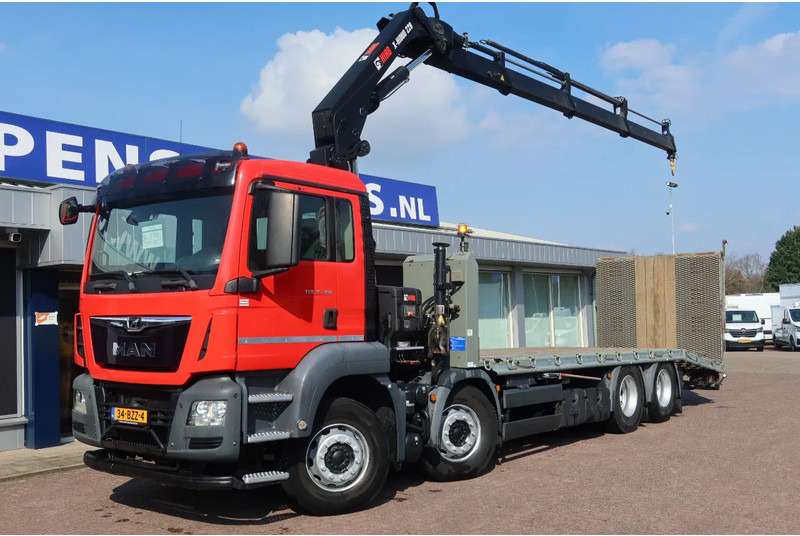 MAN TGS 35.360 8x2 Oprijwagen + HIAB 228 E 3 kraan. Radio grafisch + winch - Camión portavehículos, Camión grúa: foto 2 MAN TGS 35.360 8x2 Oprijwagen + HIAB 228 E 3 kraan. Radio grafisch + winch - Camión portavehículos, Camión grúa: foto 2