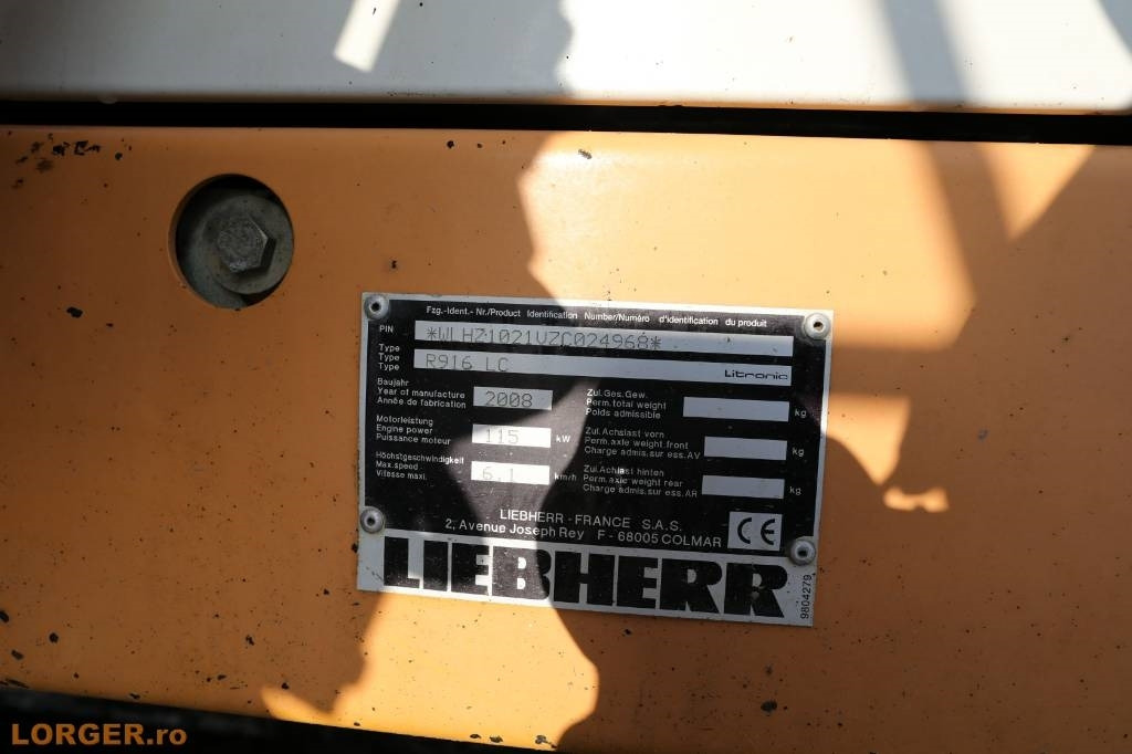 Excavadora de cadenas Liebherr R 916 LC: foto 18